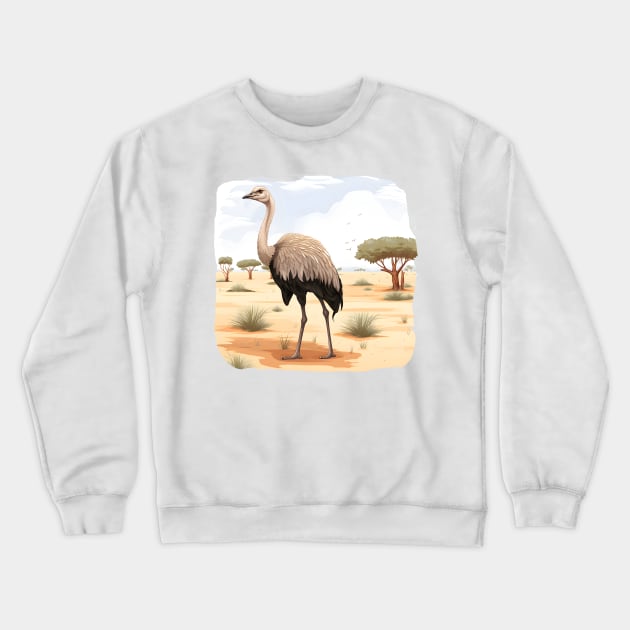 Ostrich Crewneck Sweatshirt by zooleisurelife